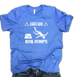 Caution Box Jumps Men's Unisex Soft Blend Shirt