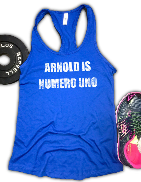 Arnold is Numero Uno Women's Racerback Tank