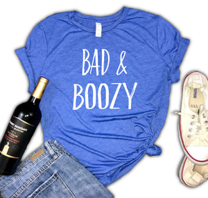 Bad and Boozy Women's Triblend Shirt