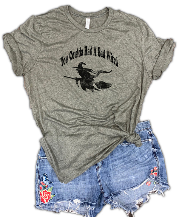 You Coulda Had a Bad Witch Unisex Relaxed Fit Soft Blend Tee