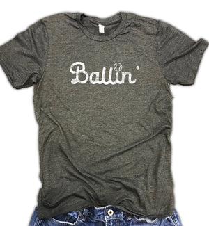 Ballin' Baseball Unisex Soft Blend Shirt