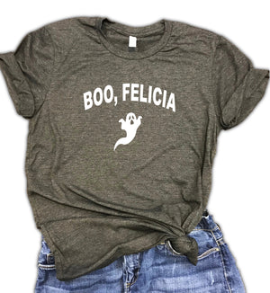 Boo, Felicia Unisex Relaxed Fit Soft Blend Tee