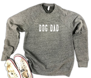 Dog Dad Unisex Triblend Fleece Sweatshirt