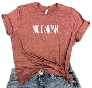 Dog Grandma Unisex Relaxed Fit Soft Blend Tee