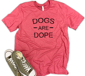 Dogs Are Dope Unisex Relaxed Fit Soft Blend Tee