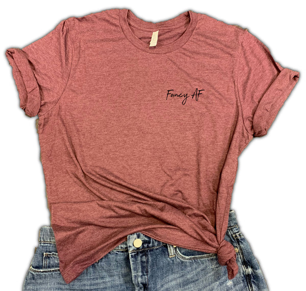 Fancy AF Unisex Relaxed Fit Soft blend Tee