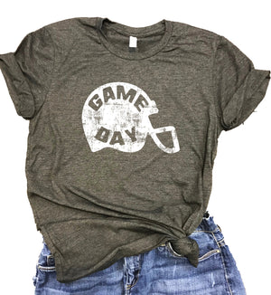 Game Day Football Helmet Unisex Relaxed Fit Soft Blend Tee
