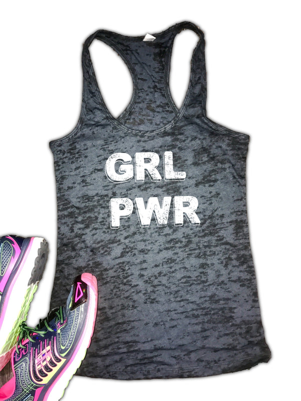 GRL PWR Women's Burnout Racerback Tank