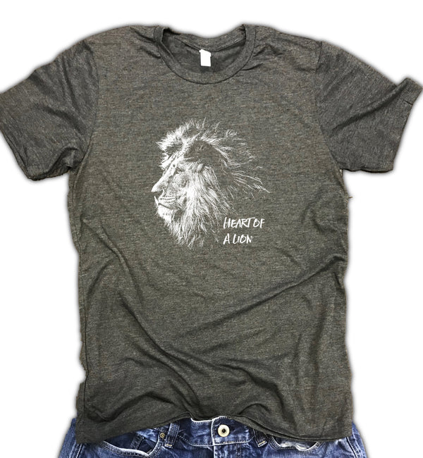 Heart of a Lion Unisex Relaxed Fit Soft Blend Tee