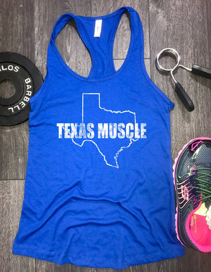 Texas muscle workout tank, texas shirt, womens workout tank, womens workout clothing, workout clothes, womens gym tank, fitness tank