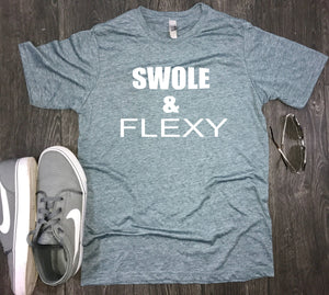 swole and flexy workout shirt, swole shirt, mens swole shirt, swole mates, workout shirt, workout clothes, gym shirt, funny workout shirt