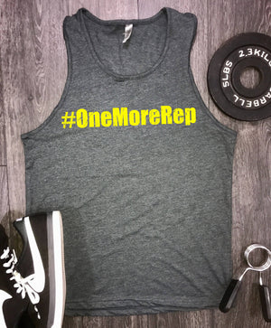 one more rep mens workout tank, workout motivation, mens workout tank, workout tank top, mens gym tank, best workout tank, mens gym clothing