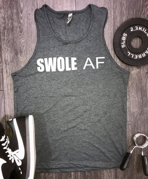 Swole Af mens gym tank, swole shirt, workout motivation, mens workout tank, workout tank, running tank, mens gym tank, muscle tee, beast top