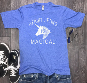 Weight Lifting is Magical mens shirt, workout shirt for men, power lifting shirt, mens workout shirt, running workout shirt, running tee