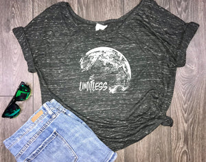 Women's motivational tshirt, inspirational shit, limitless shirt, world shirt, I am limitless, never give up, weekend vibes, positive vibes
