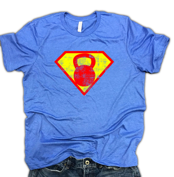 Superhero Kettlebell Unisex Soft Blend Shirt