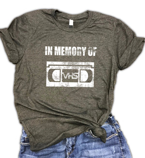 In Memory of VHS Unisex Relaxed Fit Soft blend Tee