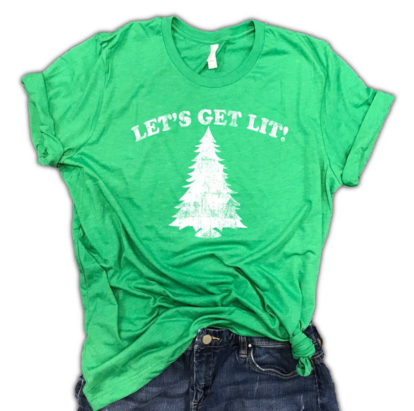 Let's Get Lit Unisex Relaxed Fit Soft Blend Tee