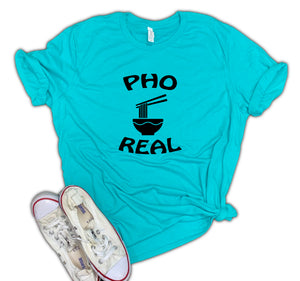 Pho Real Unisex Relaxed Fit Soft Blend Tee