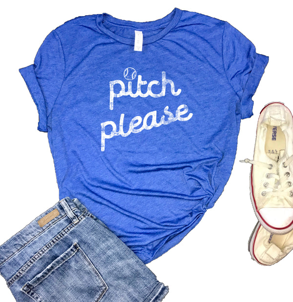 Pitch Please Baseball Women's Triblend Shirt
