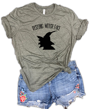 Resting Witch Face Unisex Relaxed Fit Soft Blend Tee