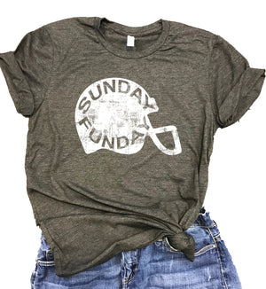 Sunday Funday Football Unisex Relaxed Fit Soft Blend Tee