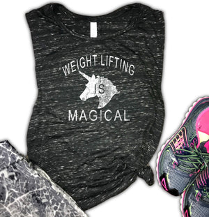 Weight Lifting is Magical Women's Workout Muscle Tank
