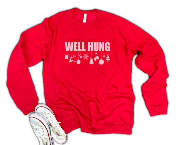 Well Hung Unisex 50/50 Soft blend Fleece Sweatshirt